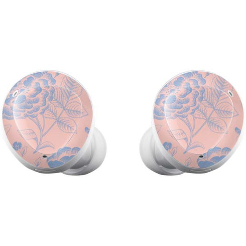 Rose Quartz & Serenity Floral Galaxy Buds Plus Skin