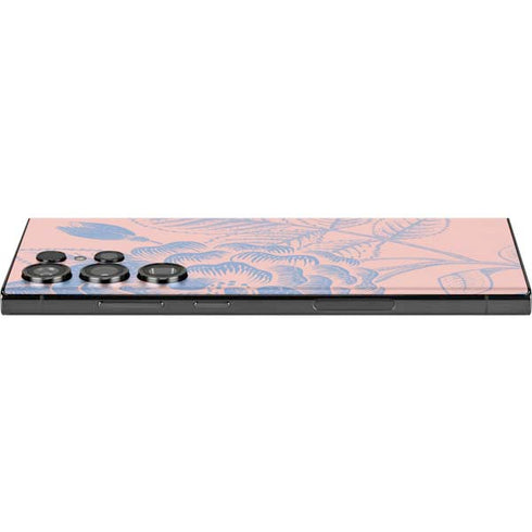 Rose Quartz & Serenity Floral Galaxy Skins