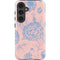 Rose Quartz & Serenity Floral Galaxy S25 Impact Case
