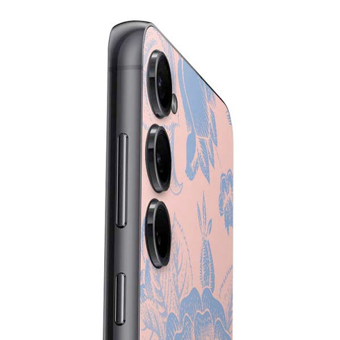 Rose Quartz & Serenity Floral Galaxy S25 Plus Skin