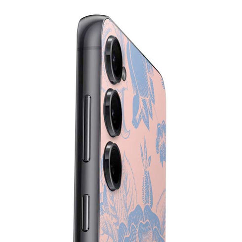 Rose Quartz & Serenity Floral Galaxy S25 Skin