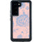 Rose Quartz & Serenity Floral Galaxy S24 Waterproof Case
