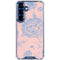Rose Quartz & Serenity Floral Galaxy S25 Clear Case