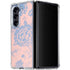 Rose Quartz & Serenity Floral Galaxy Z Fold5 5G Clear Case