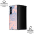 Rose Quartz & Serenity Floral Galaxy Z Fold6 Clear Case