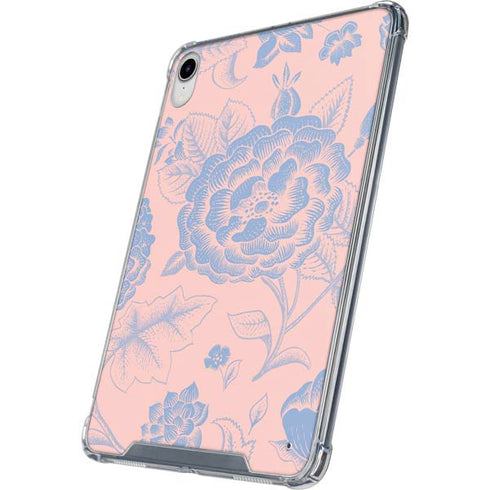 Rose Quartz & Serenity Floral iPad 11th Gen (2025) Clear Case