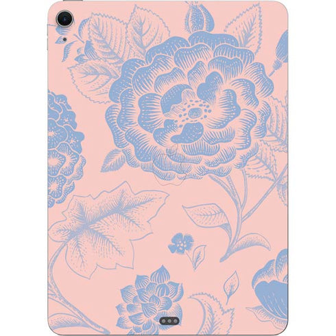 Rose Quartz & Serenity Floral Apple iPad Air Skin