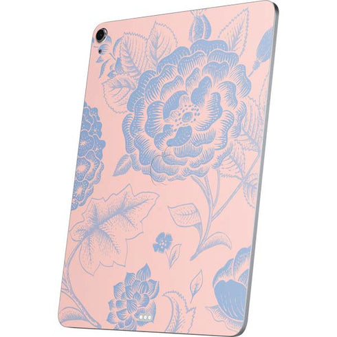 Rose Quartz & Serenity Floral Apple iPad Air Skin