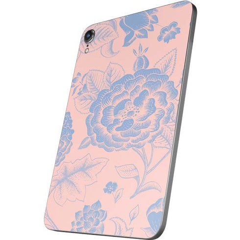 Rose Quartz & Serenity Floral Apple iPad Mini Skin