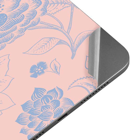 Rose Quartz & Serenity Floral Apple iPad Mini Skin
