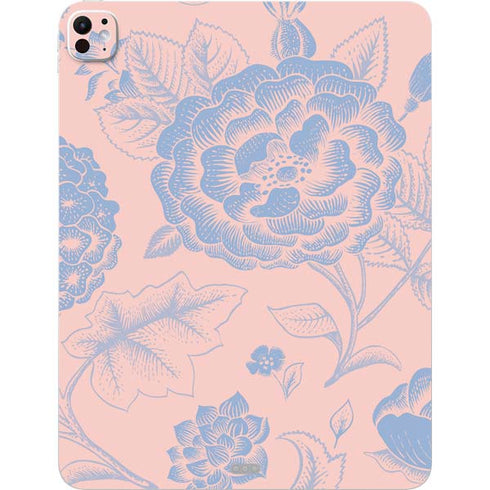 Rose Quartz & Serenity Floral iPad Pro 13in M4 (2024) Skin