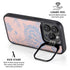 Rose Quartz & Serenity Floral iPhone 13 Pro Kickstand Case