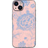 Rose Quartz & Serenity Floral iPhone 15 Skin
