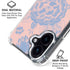 Rose Quartz & Serenity Floral iPhone 16 MagSafe Case