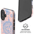 Rose Quartz & Serenity Floral iPhone 16 Plus Magsafe Impact Case