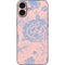 Rose Quartz & Serenity Floral iPhone 16 Plus Skin