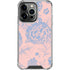 Rose Quartz & Serenity Floral iPhone 16 Pro Max Clear Case