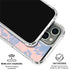 Rose Quartz & Serenity Floral iPhone 16 Pro Max Clear Case
