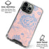 Rose Quartz & Serenity Floral iPhone 16 Pro Max Clear Case