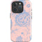 Rose Quartz & Serenity Floral iPhone 16 Pro Max Impact Case