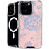 Rose Quartz & Serenity Floral iPhone 16 Pro Max MagSafe Case