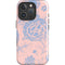 Rose Quartz & Serenity Floral iPhone 16 Pro Max Magsafe Impact Case