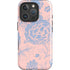 Rose Quartz & Serenity Floral iPhone 16 Pro Max Magsafe Impact Case