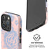 Rose Quartz & Serenity Floral iPhone 16 Pro Max Magsafe Impact Case