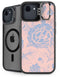 Rose Quartz & Serenity Floral iPhone 16e Kickstand Case