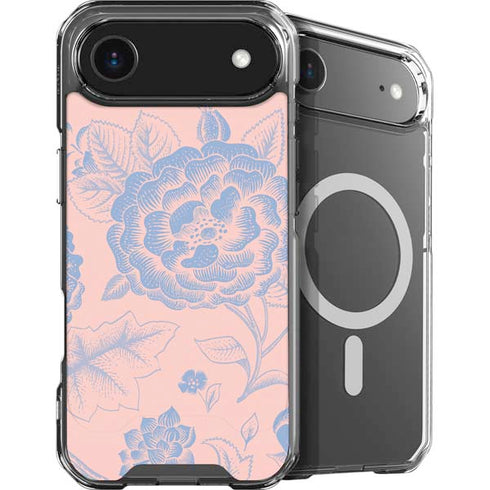 Rose Quartz & Serenity Floral iPhone 17 Air MagSafe Case