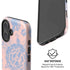 Rose Quartz & Serenity Floral iPhone 17 Magsafe Impact Case