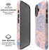Rose Quartz & Serenity Floral iPhone 17 Magsafe Impact Case