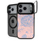 Rose Quartz & Serenity Floral iPhone 17 Pro Kickstand Case