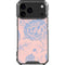 Rose Quartz & Serenity Floral iPhone 17 Pro Max Clear Case