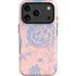 Rose Quartz & Serenity Floral iPhone 17 Pro Max Magsafe Impact Case