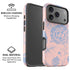 Rose Quartz & Serenity Floral iPhone 17 Pro Max Magsafe Impact Case