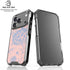 Rose Quartz & Serenity Floral iPhone 18 Pro Clear Case