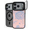 Rose Quartz & Serenity Floral iPhone 18 Pro Kickstand Case