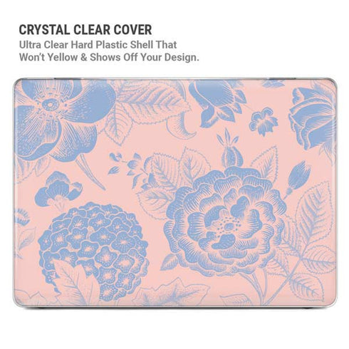 Rose Quartz & Serenity Floral MacBook Pro 14in (2021-24) Case plus Skin