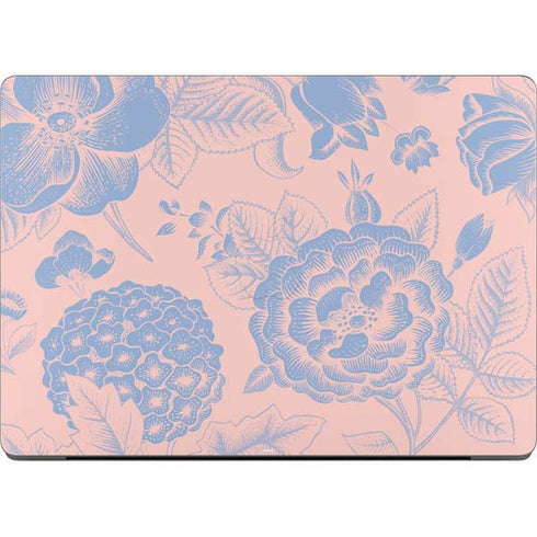 Rose Quartz & Serenity Floral Apple MacBook Pro 14-inch Skin
