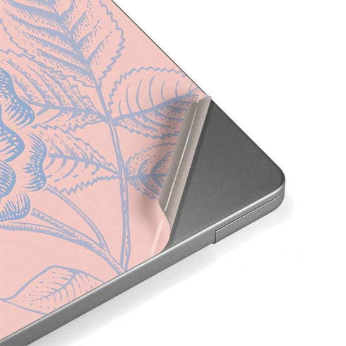 Rose Quartz & Serenity Floral Apple MacBook Pro 14-inch Skin