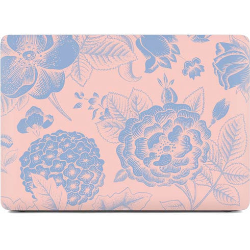 Rose Quartz & Serenity Floral Apple MacBook Pro 16-inch Skin
