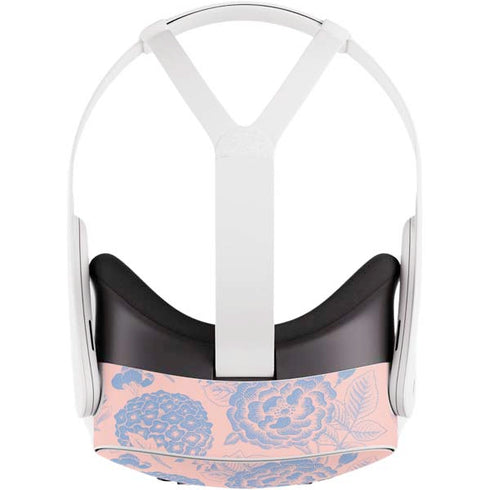 Rose Quartz & Serenity Floral Meta Quest 3S Skin