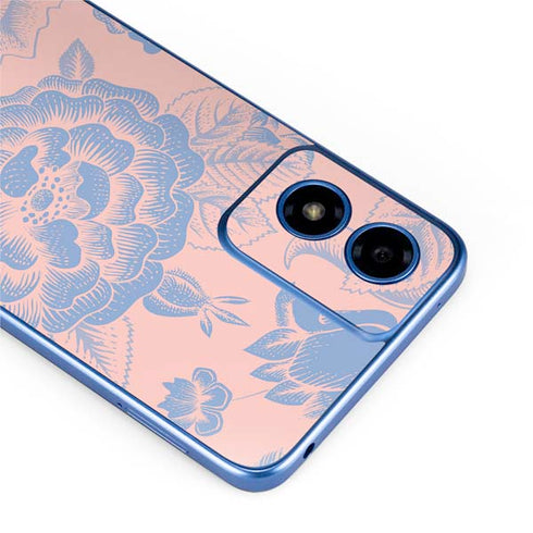 Rose Quartz & Serenity Floral Moto G Play 4G (2024) Skin