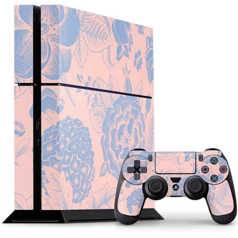 Rose Quartz & Serenity Floral PlayStation PS4 Skins