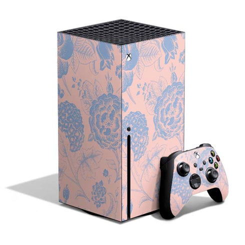 Rose Quartz & Serenity Floral Xbox Series X Skins
