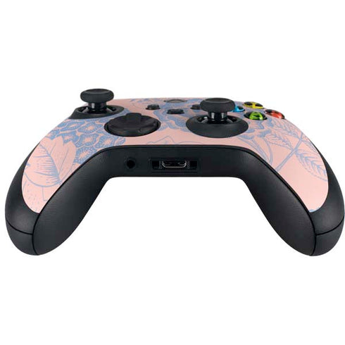 Rose Quartz & Serenity Floral Xbox Series X Controller Skin