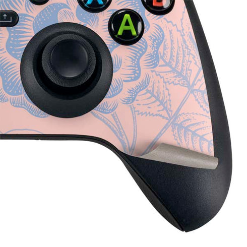 Rose Quartz & Serenity Floral Xbox Series X Controller Skin