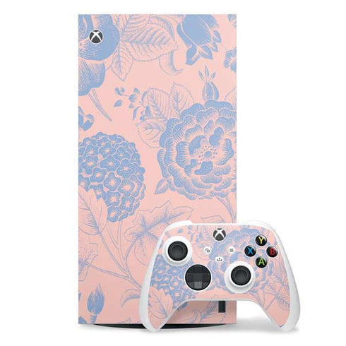 Rose Quartz & Serenity Floral Xbox Series X Skins