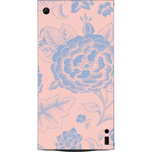 Rose Quartz & Serenity Floral XBox Series X Digital Edition Console Skin